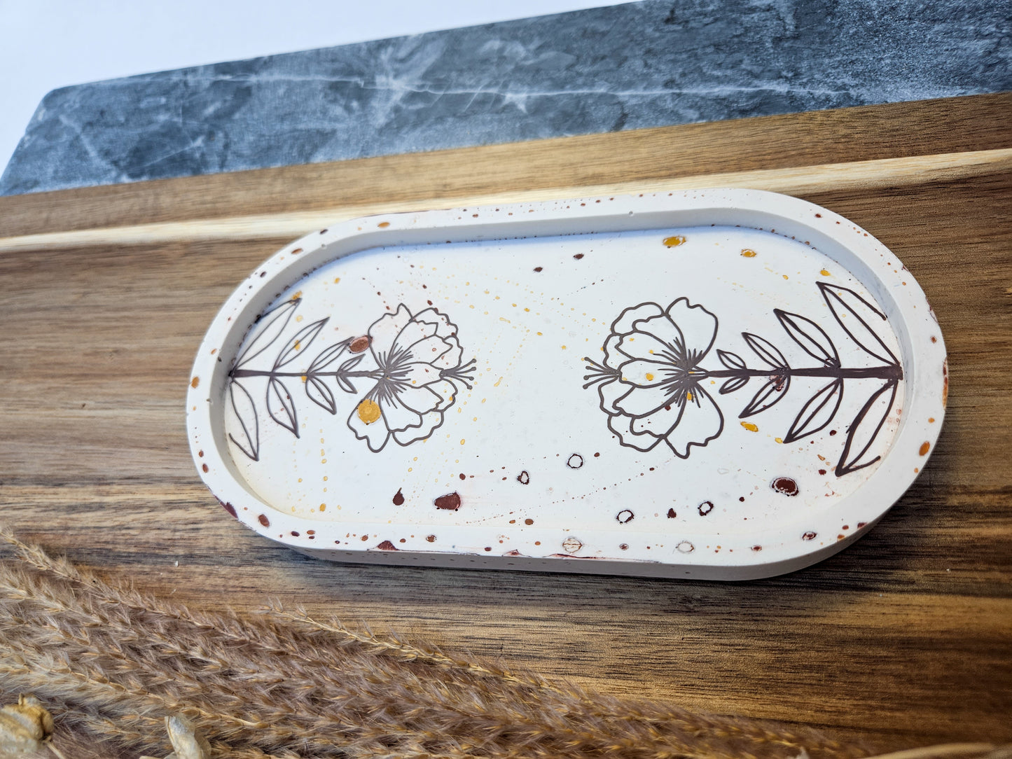 Folksy Boho Eco Trinket Dish - Folksy Flowers