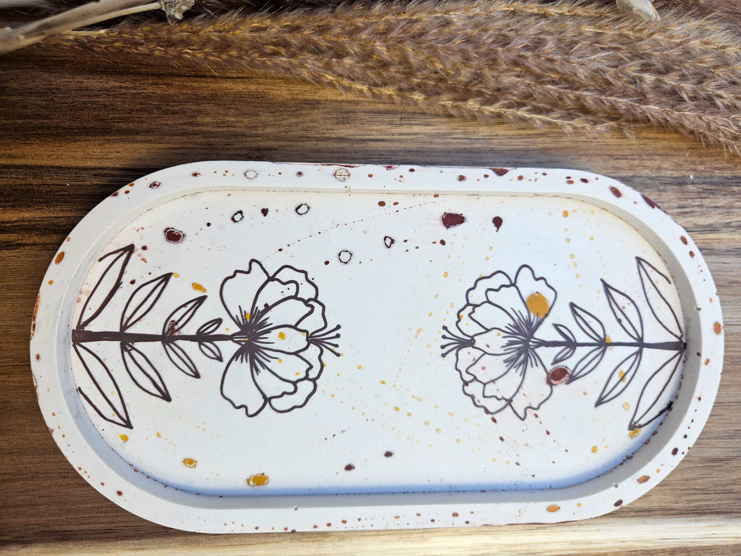 Folksy Boho Eco Trinket Dish - Folksy Flowers