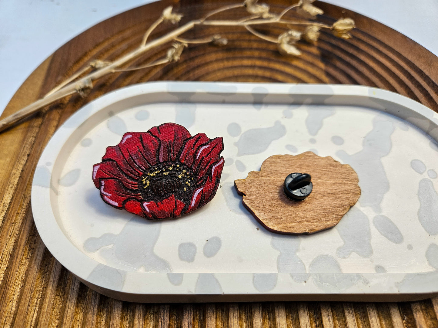 Poppy Brooch Pin