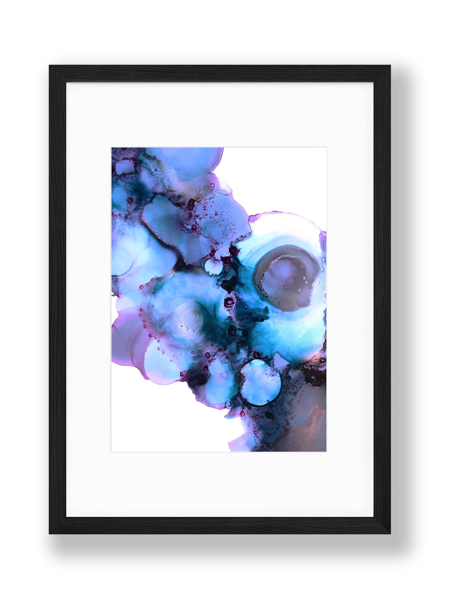 Inky Pools Aslant I Art Print