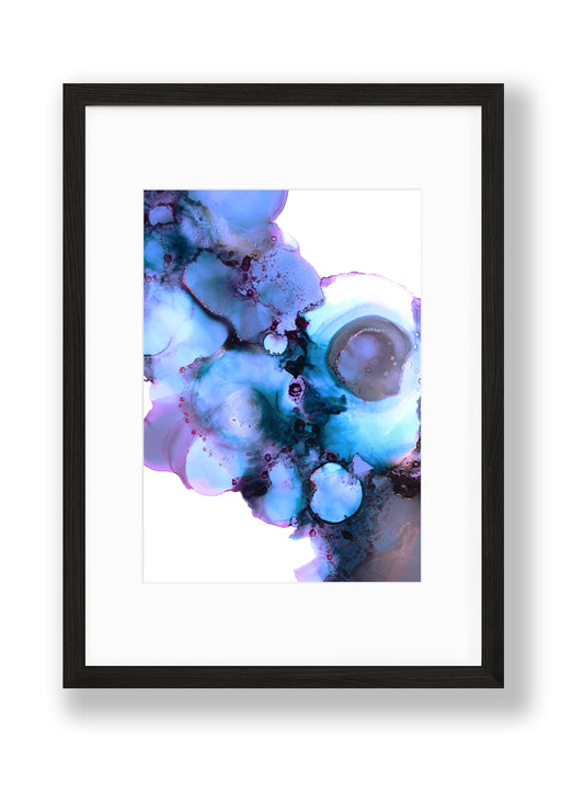 Inky Pools Aslant I Art Print